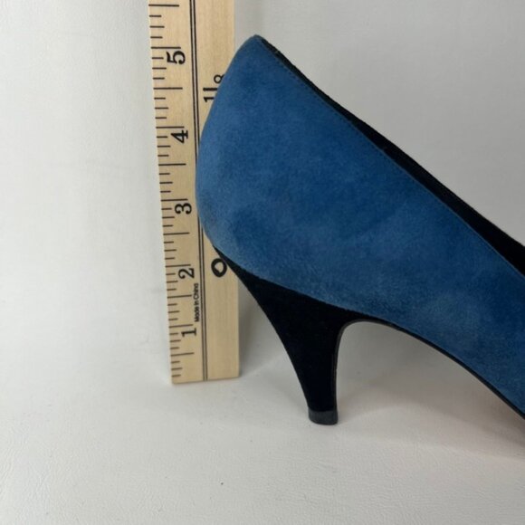 BALLY ITALY🇮🇹MADE‎ Genuine LEATHER Suede Fan Detail Pumps 885 877 01 Size 8S - Picture 5 of 16